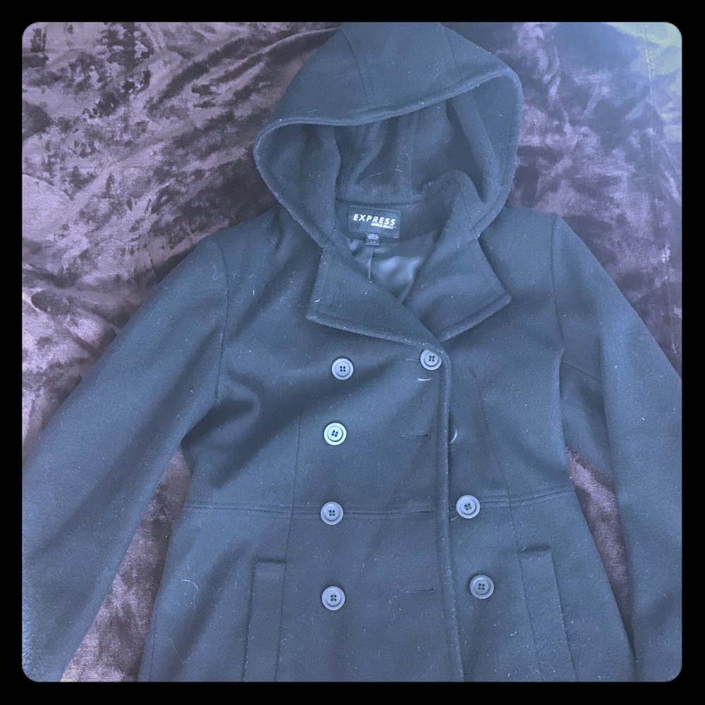 Women’s Hooded Pea Coat